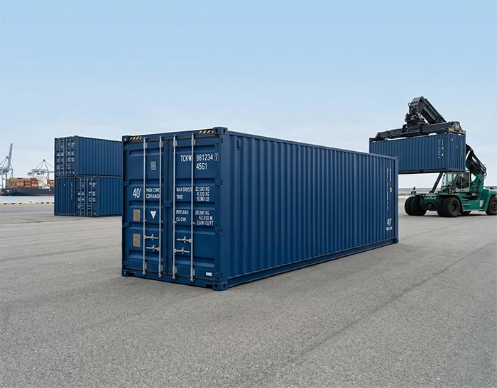 High cube shipping container